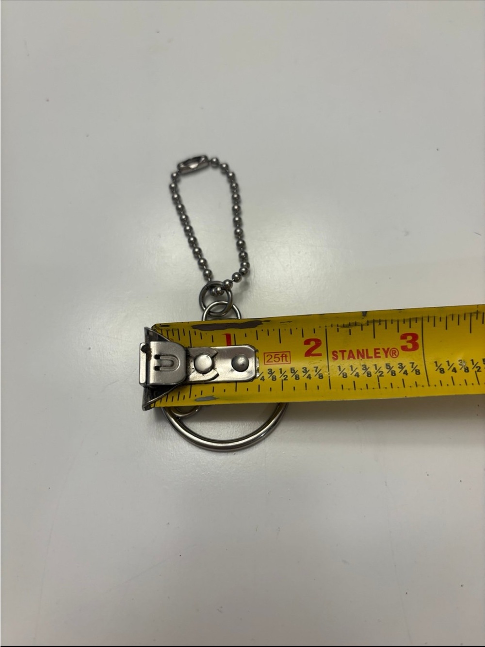 Coach Silver Script Circle Keychain - Picture 6 of 7